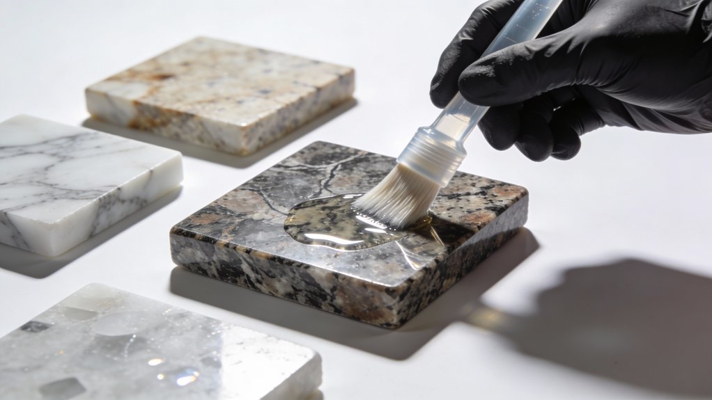 stone sealing depends on porosity